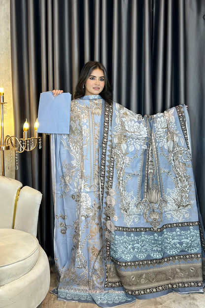 AARZU Premium SWISS LAWN 3-piece