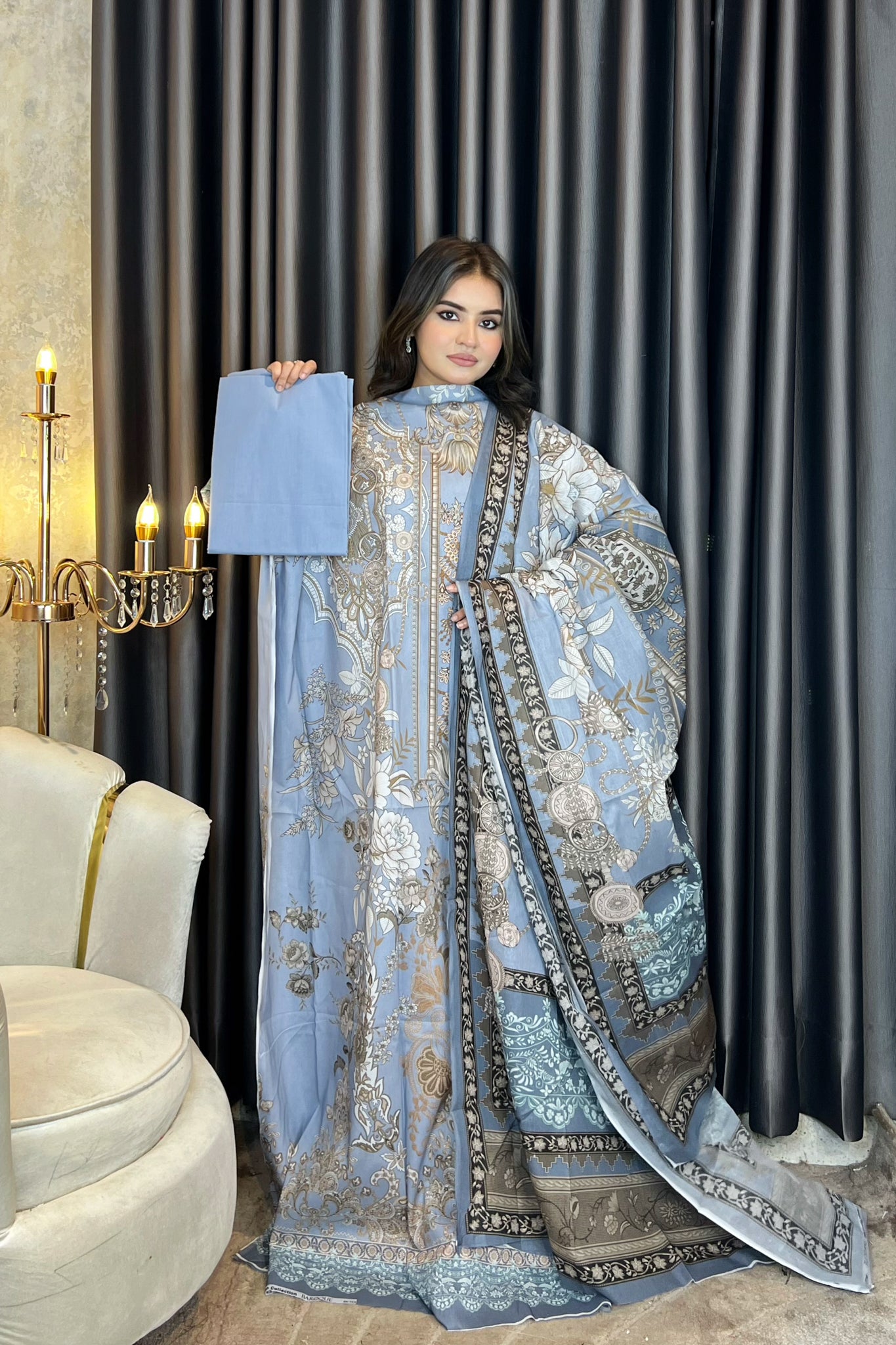 AARZU Premium SWISS LAWN 3-piece