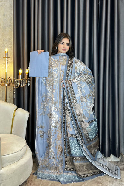 AARZU Premium SWISS LAWN 3-piece