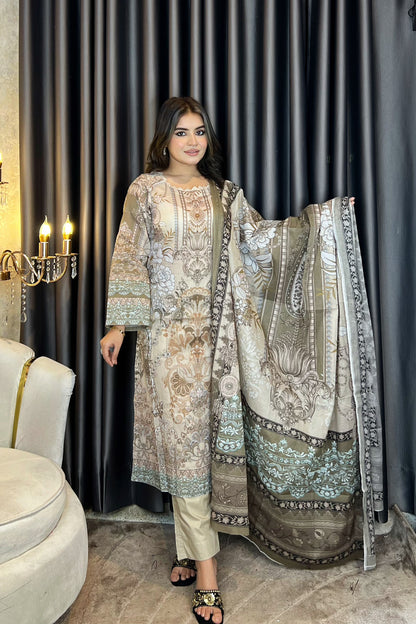 AARZU Premium SWISS LAWN 3-piece